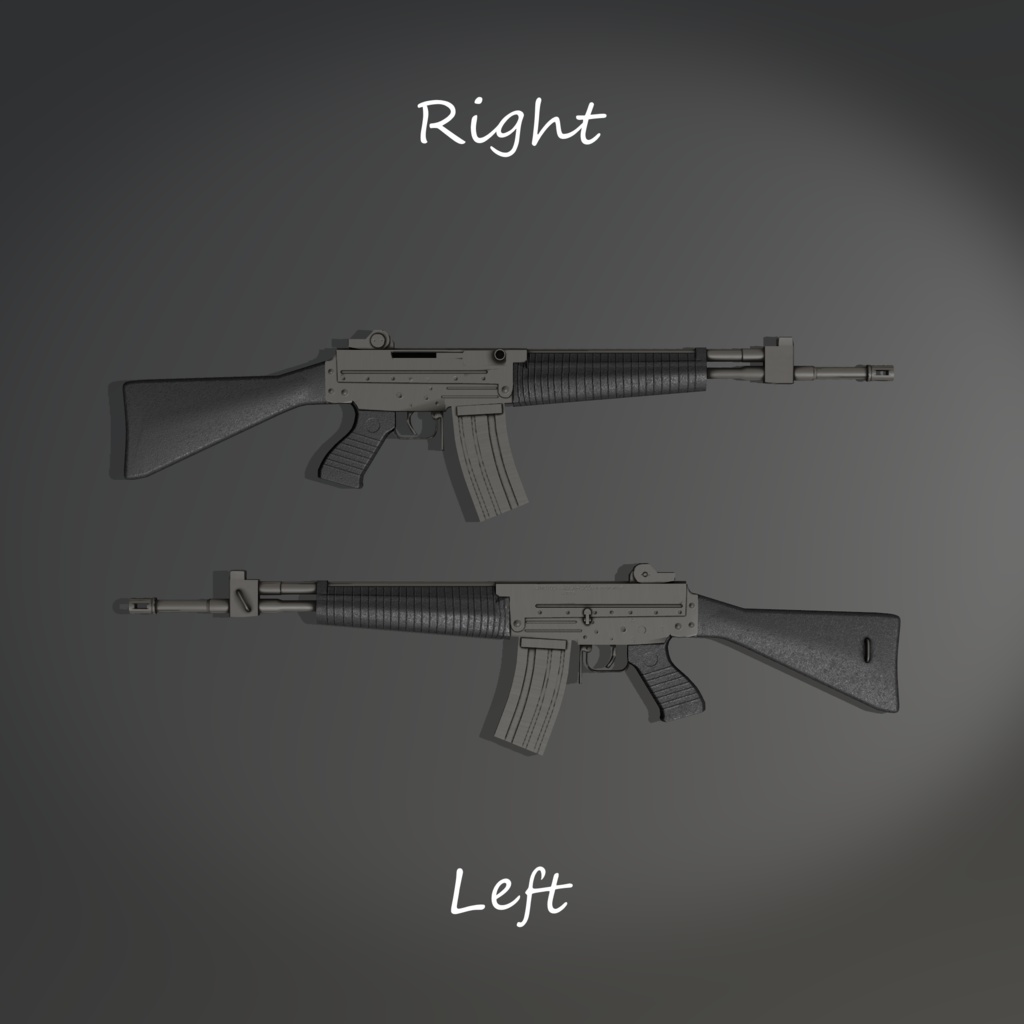 【発売記念セール中!】【VRChat想定】BR-70/556 アサルトライフル【射撃ギミック付き】