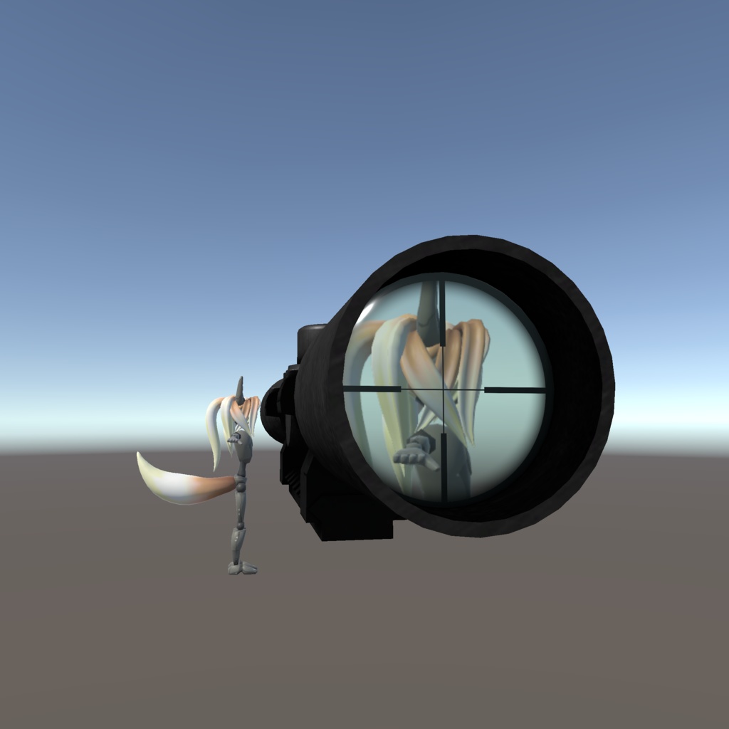 【発売記念セール中!】【VRChat想定】汎用4×32ライフルスコープ