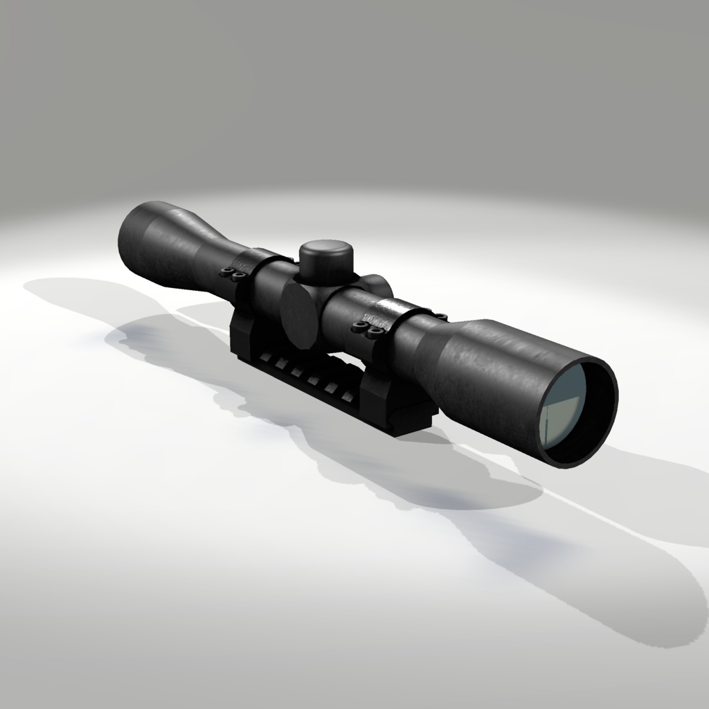 【発売記念セール中!】【VRChat想定】汎用4×32ライフルスコープ