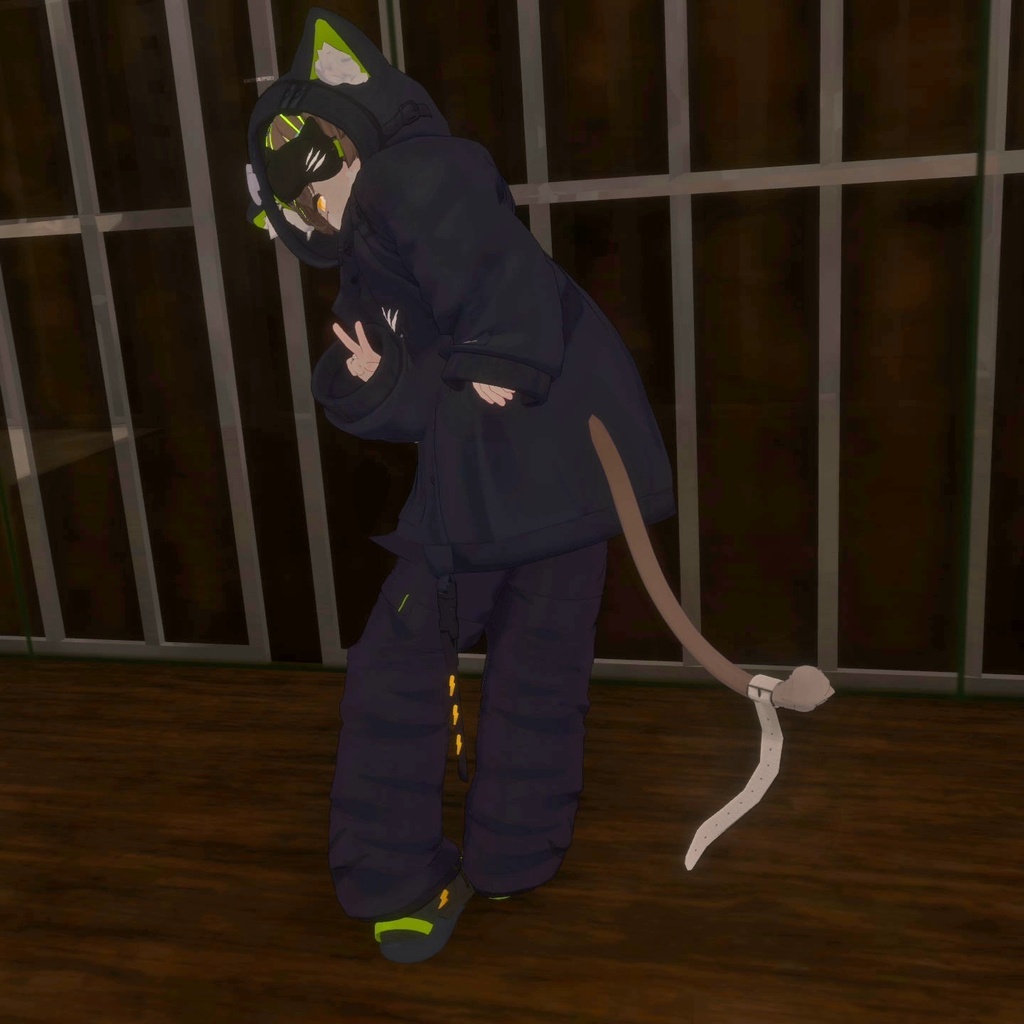 【無料/Free】れう/LEU 専用 しっぽベルト【VRChat想定】