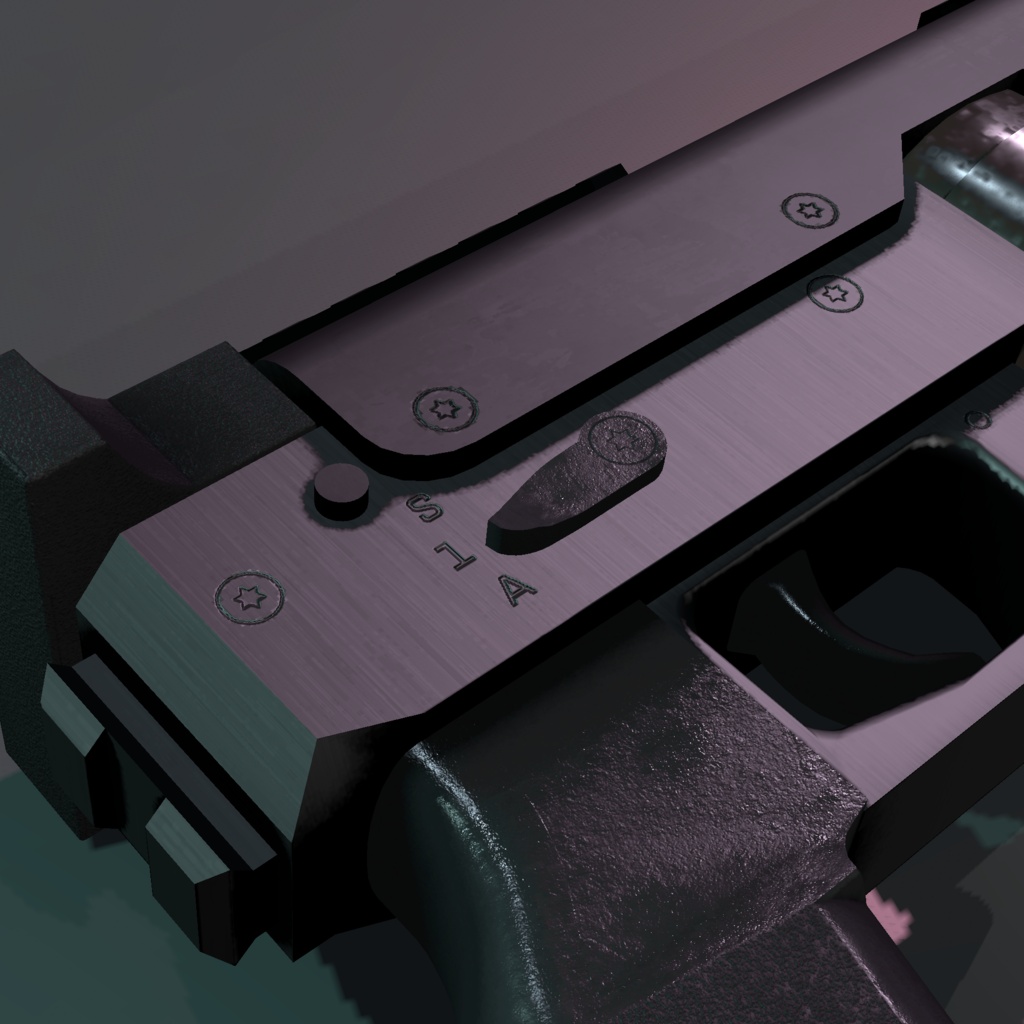 【発売記念Sale!!】【VRChat想定】Duckett マシンピストル【射撃ギミック付き】