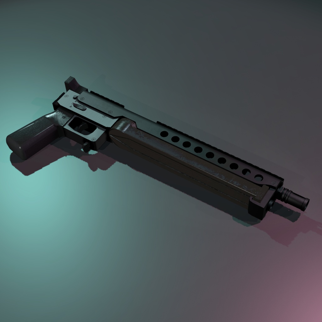 【発売記念Sale!!】【VRChat想定】Duckett マシンピストル【射撃ギミック付き】