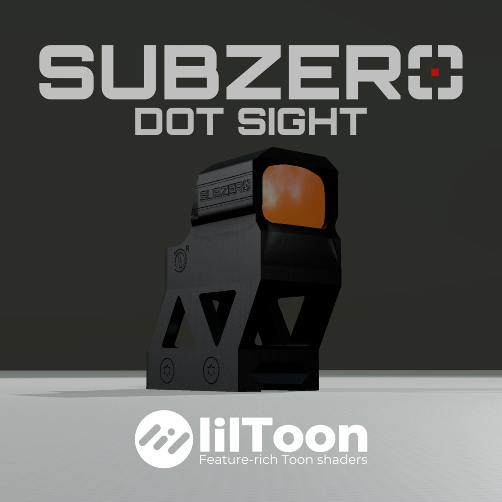 【VRChat想定】Subzero ドットサイト