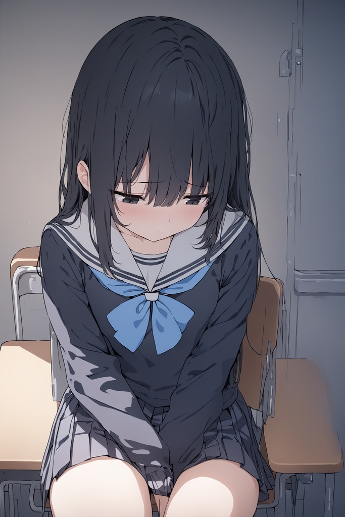 黒髪ロング