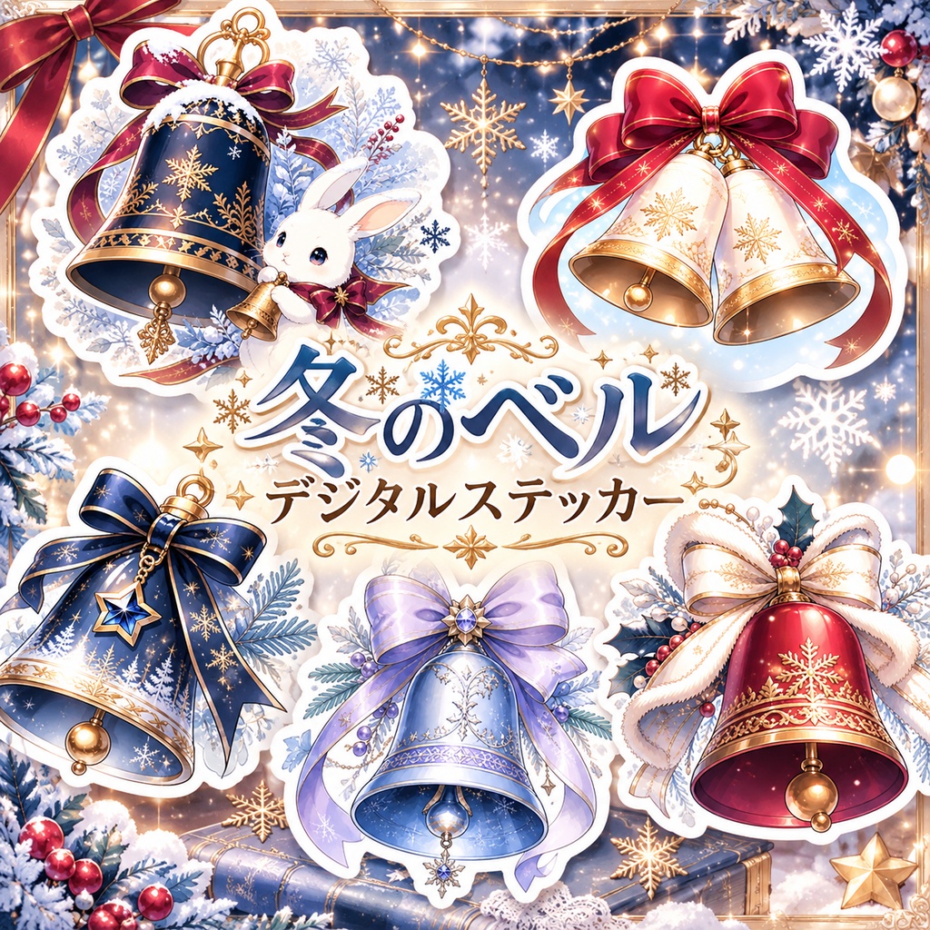 冬の可愛いベル(デジタルテッカー)🔔