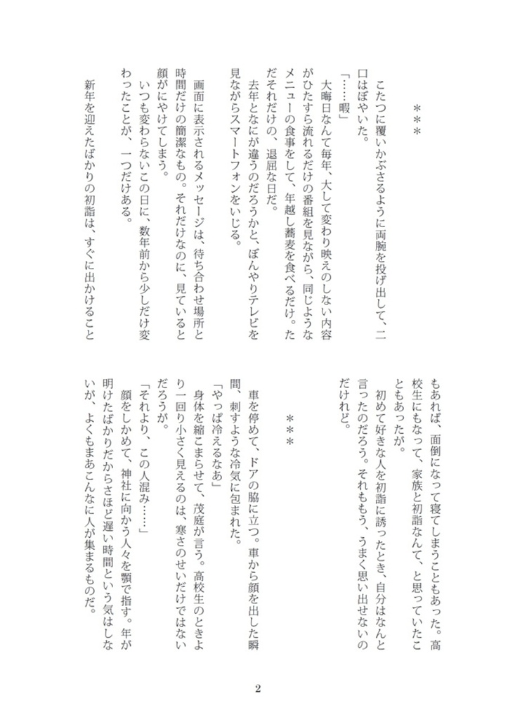 【二茂】二人記念日