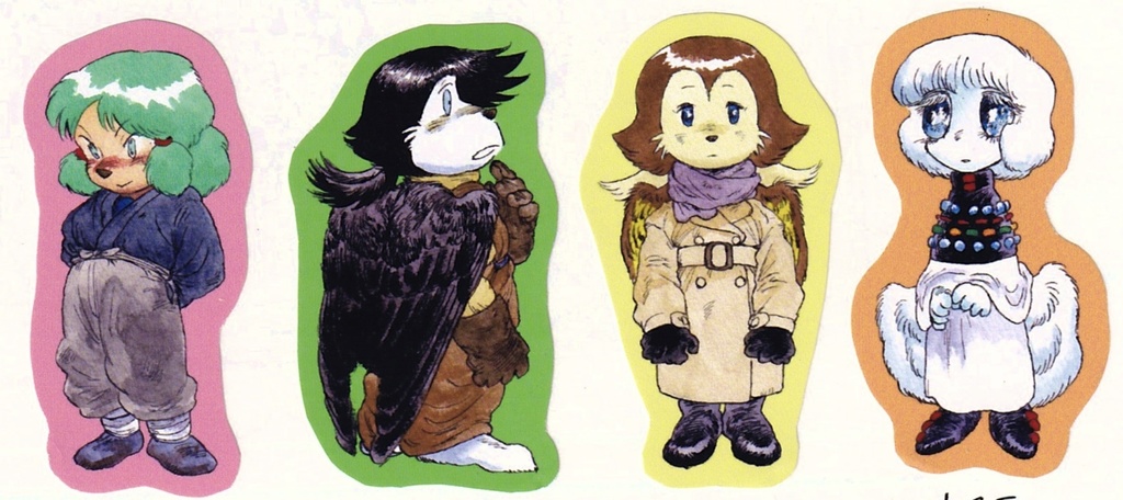 元気な翼のパディットと仲間たちシール（下段）
