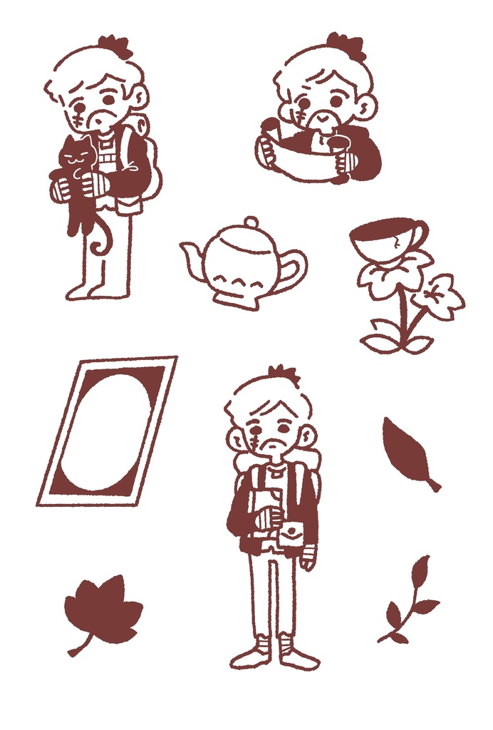 透明ステッカーシート