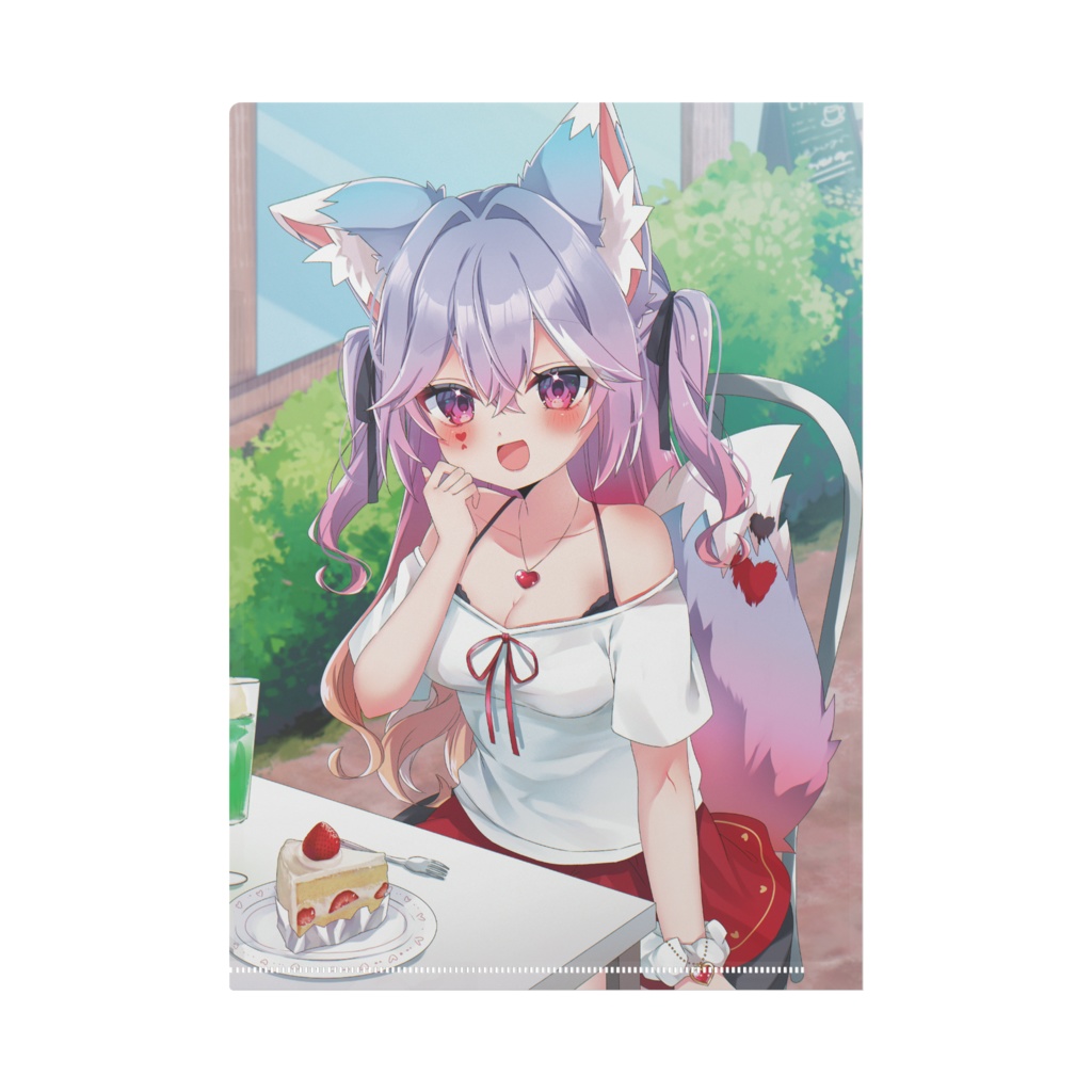 クリアファイル カフェでお茶会 花咲愛莉