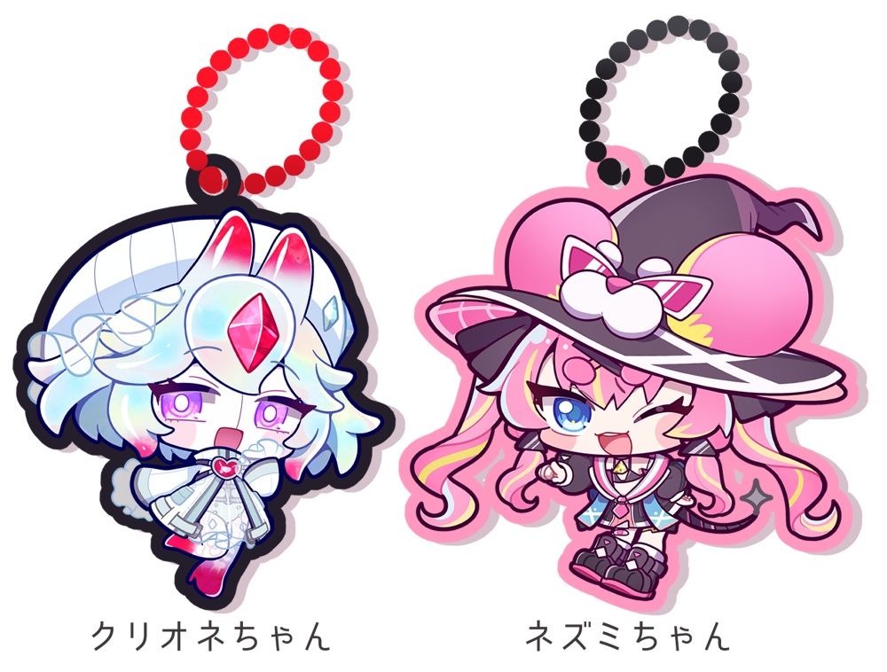 魔女のアクリルキーホルダー2種