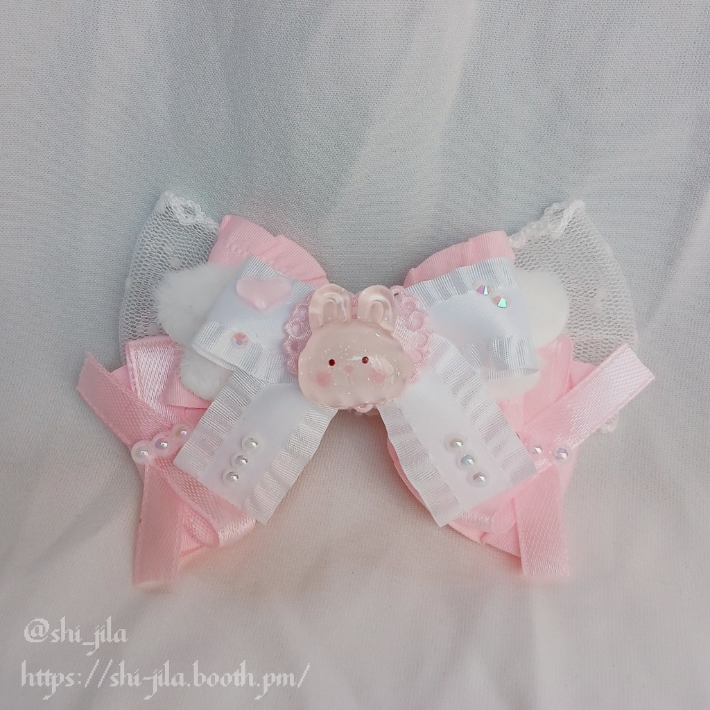 〚10~12cm〛量産型🎀🍓ストロベリープリンセスラビット ぬい服 バッグチャーム付き