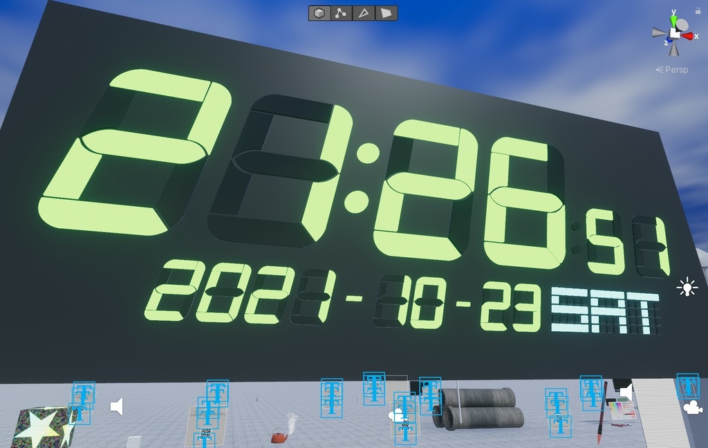 [VRCワールド] UdonSharp時計 缩略图 3