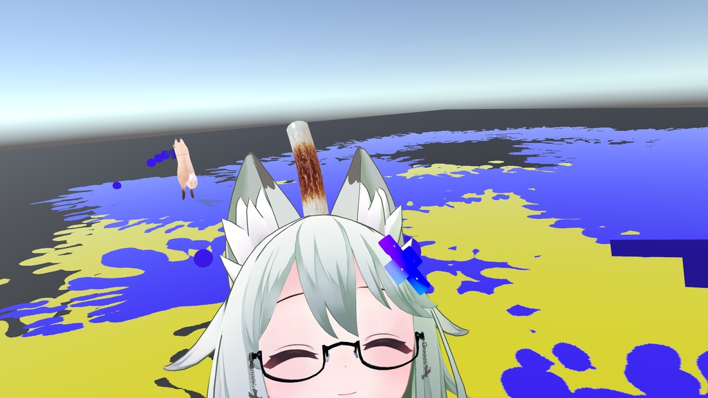 [VRCSDK3] 水鉄砲で床を塗るやつ
