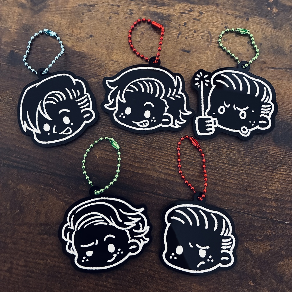 黒アクリルキーホルダー