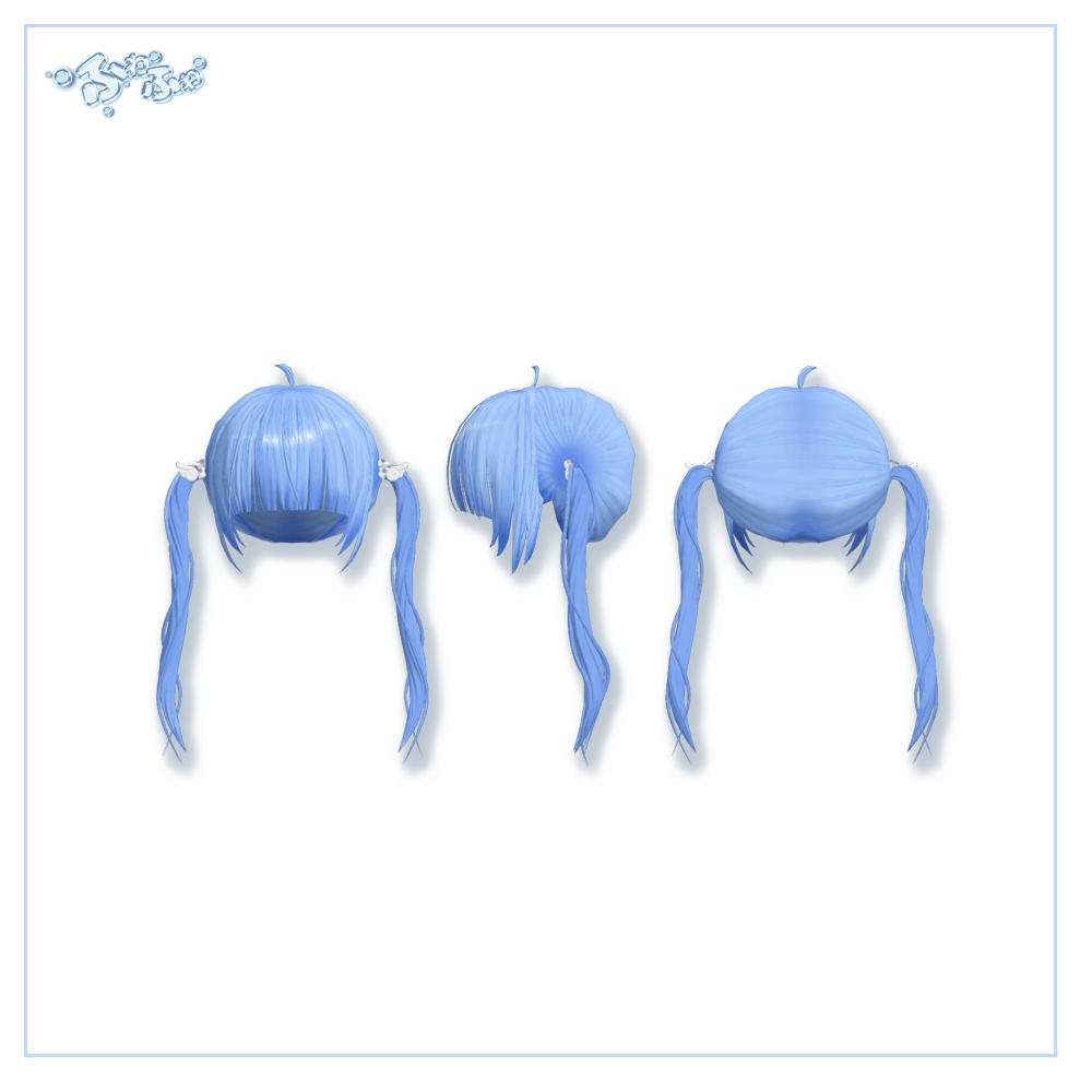【05/22~05/24 SALE】 【8アバター対応】 Twin Tail Hair
