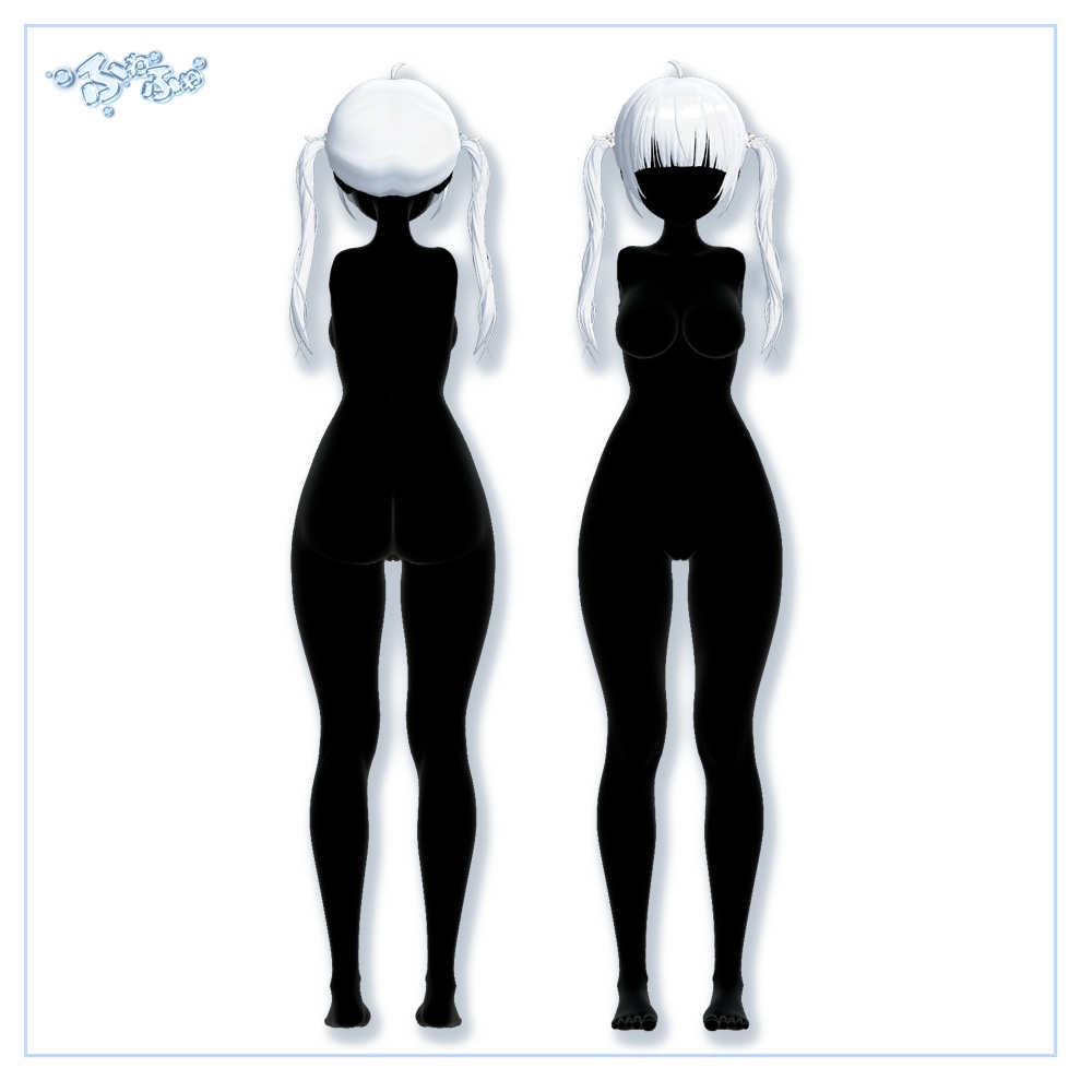 【05/22~05/24 SALE】 【8アバター対応】 Twin Tail Hair