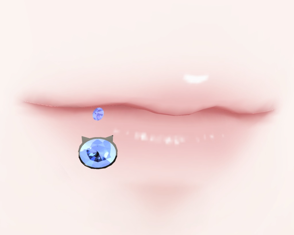 【MA対応】Melow_Bite_Gem【リップピアス】