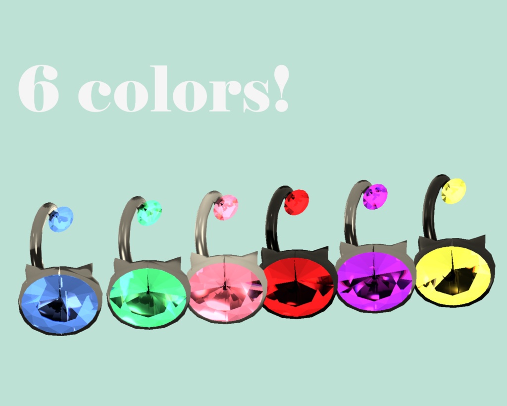 【MA対応】Melow_Bite_Gem【リップピアス】