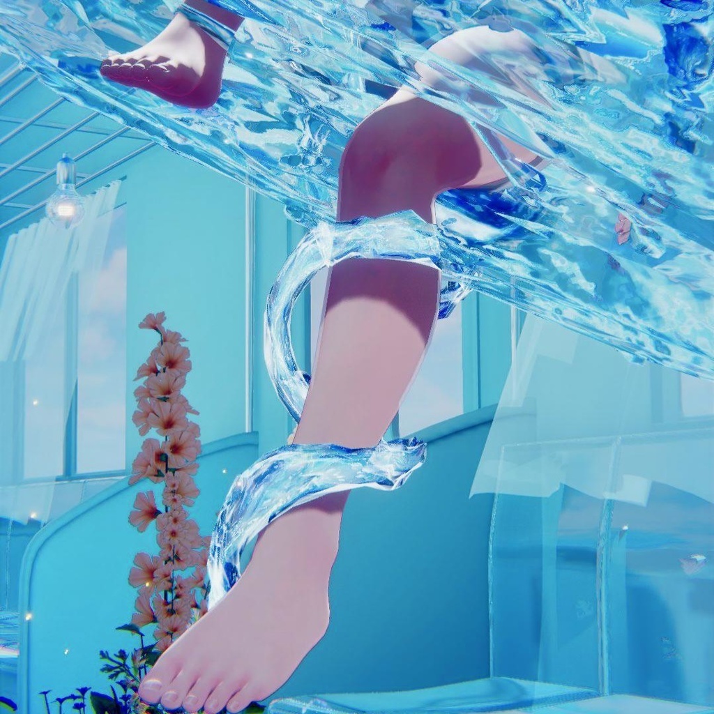 【MA対応】泡沫パーカー【7アバター対応・VRChat向け3Dモデル】