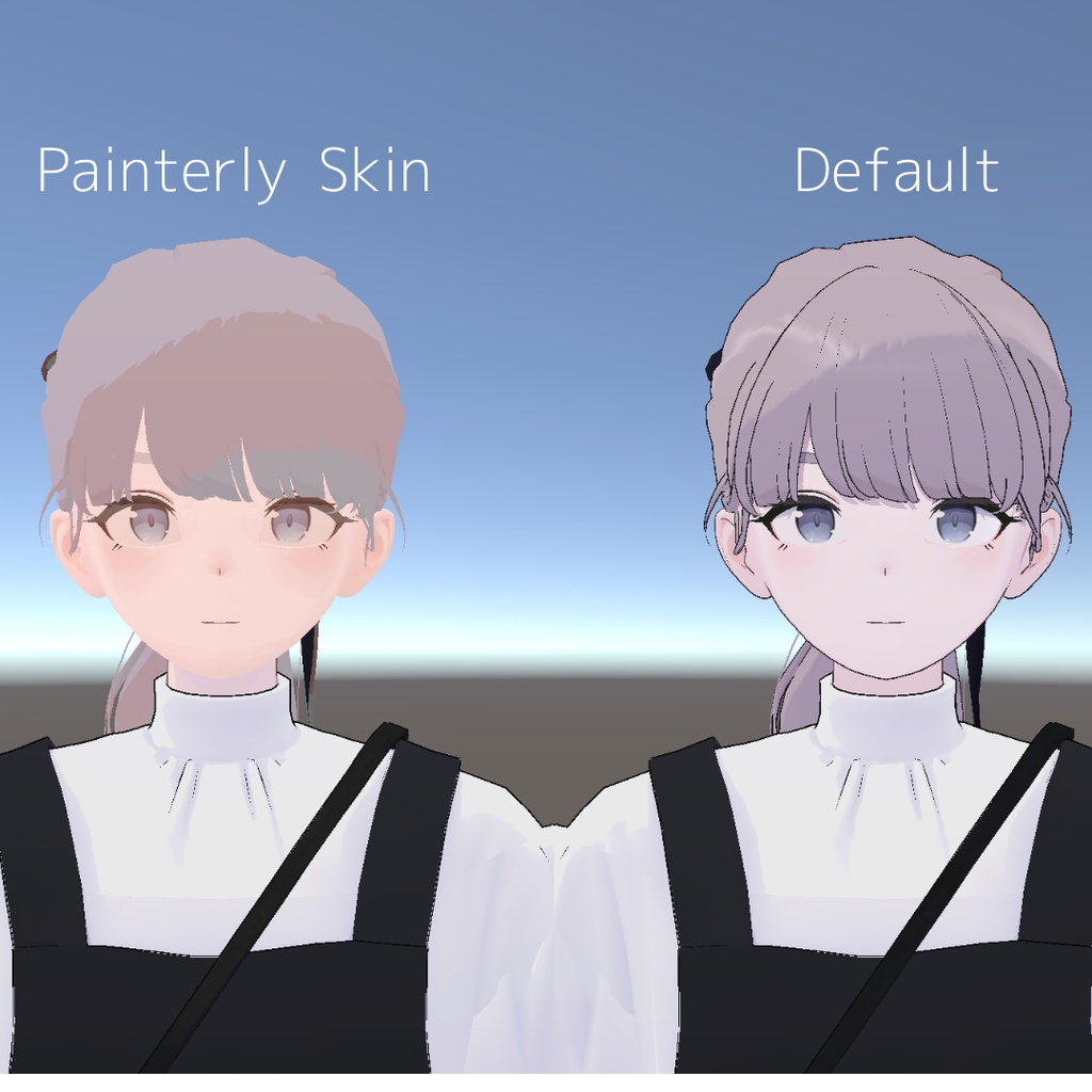 【無料】Painterly Skin - やわらか厚塗り肌シェーダー