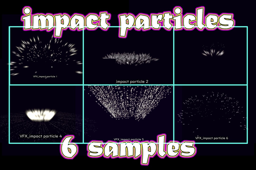Unity VFX impact particles(衝撃エフェクトセット)