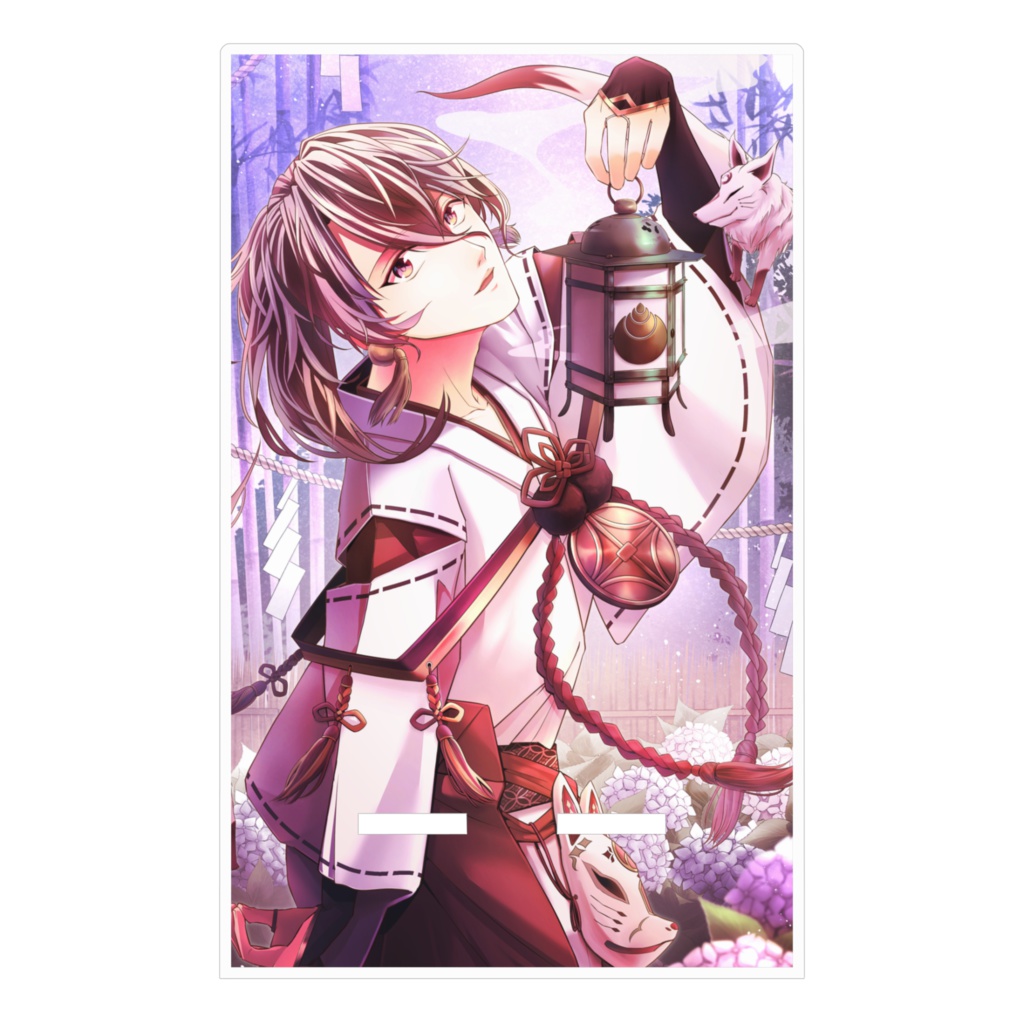 【和装男子】狐使いの神主-アクリルスマホスタンド