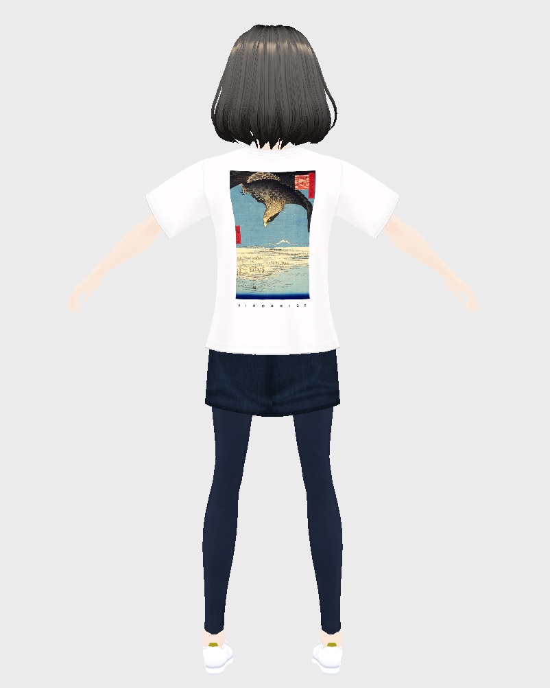 【期間限定無料】【休日】浮世絵Tシャツ 歌川広重『各所江戸百景』5枚セット