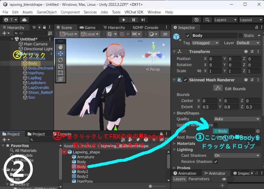 Lapwing 顔ブレンドシェイプ追加セット