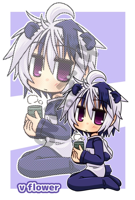 パンダ花ちゃんポストカード