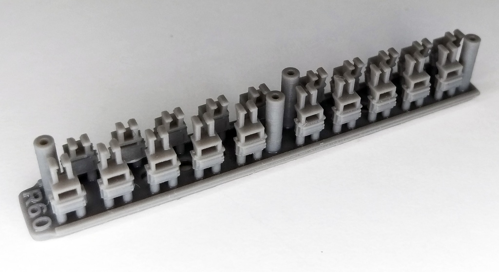 R60-20G:名古屋の赤い電車用M式電連(TNカプラー) 20個【Nゲージ鉄道模型】