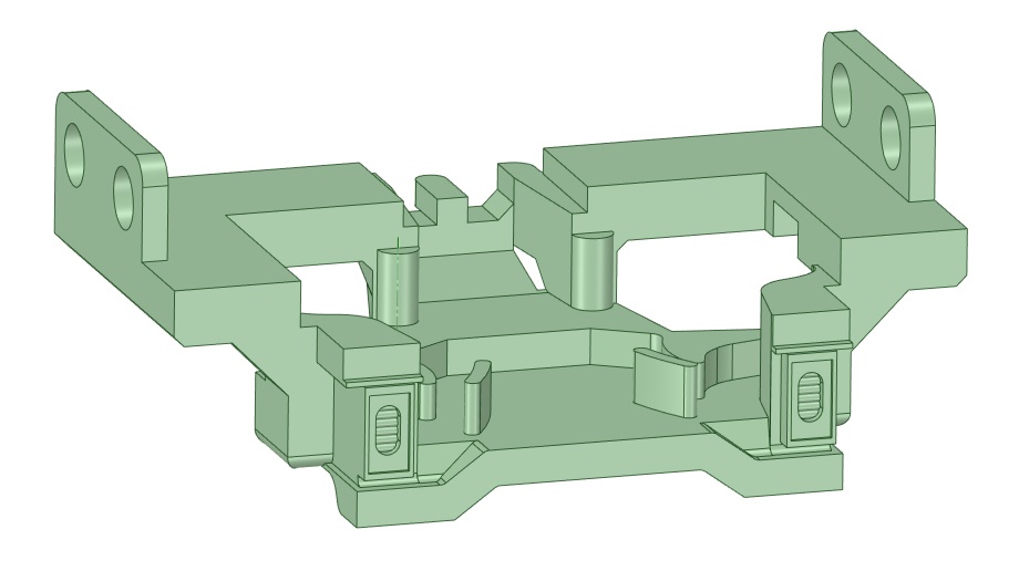 T10-04G:弓形胴受けタイプTNカプラー土台4個セット【Nゲージ鉄道模型】