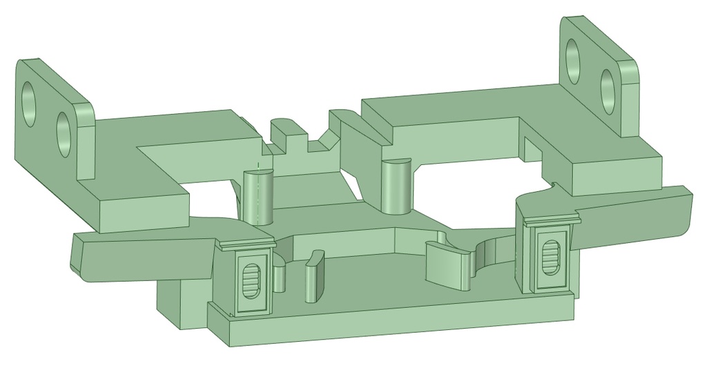 T12-04G:小型スカート付きTNカプラー土台4個セット【Nゲージ鉄道模型】