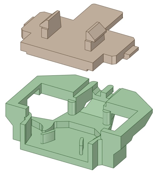 U30-04G:K社製東武8000系先頭用TNカプラー化パーツセット【Nゲージ鉄道模型】