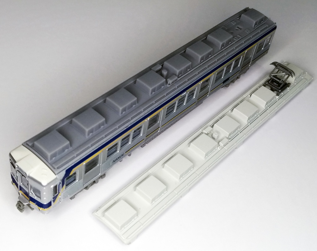 NK60-90:6000系(2連車)橋本方パンタ屋根パーツ【Nゲージ鉄道模型】