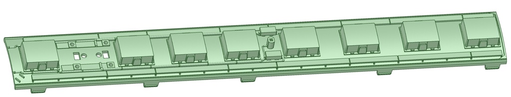 NK60-90:6000系(2連車)橋本方パンタ屋根パーツ【Nゲージ鉄道模型】