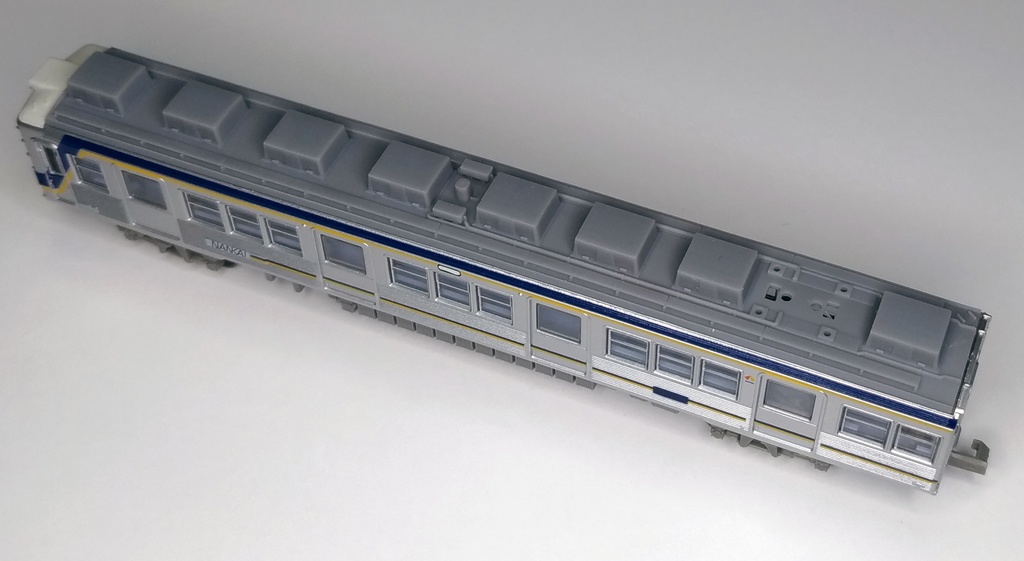 NK60-90:6000系(2連車)橋本方パンタ屋根パーツ【Nゲージ鉄道模型】