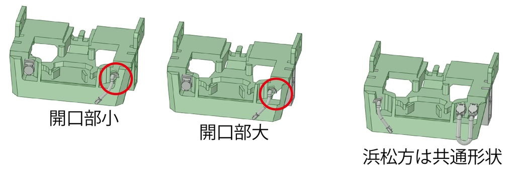 ES91-04/92-04:浜松の赤い電車用スカート付きTN土台2編成セット【Nゲージ鉄道模型】