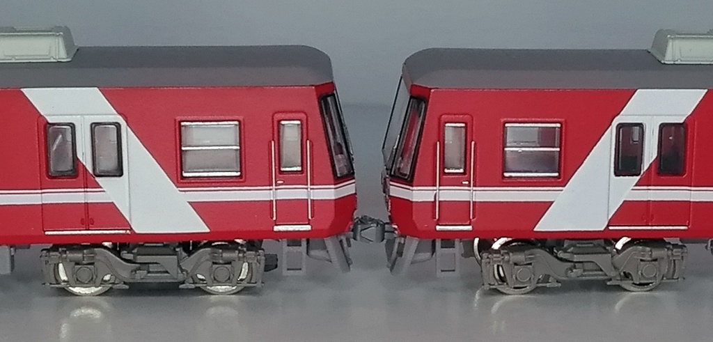 ES91-04/92-04:浜松の赤い電車用スカート付きTN土台2編成セット【Nゲージ鉄道模型】