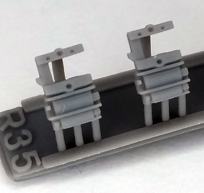 R35-10B/R35-10G:TNカプラー電連 2段(黒色/灰色)タイプA 10個【Nゲージ鉄道模型】