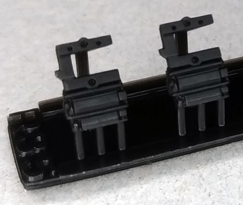 R35-10B/R35-10G:TNカプラー電連 2段(黒色/灰色)タイプA 10個【Nゲージ鉄道模型】