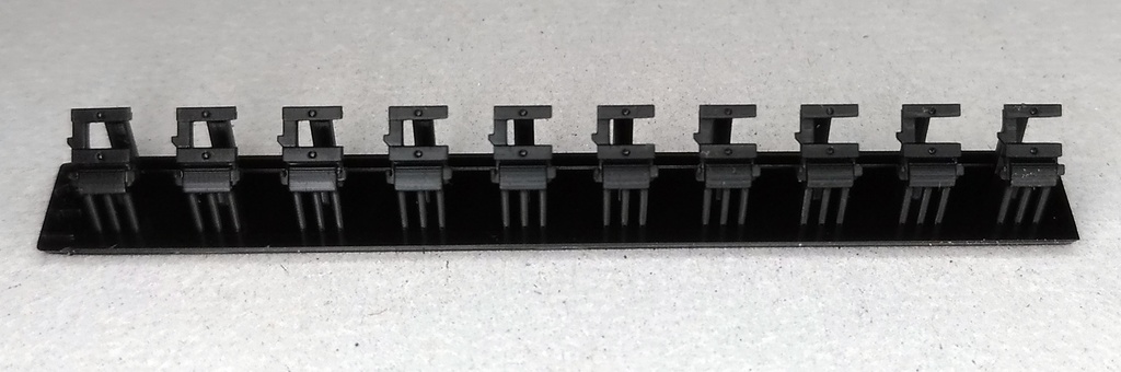 R41-10B/G:TNカプラー電連 1段(黒色/灰色)タイプG 西武 10個【Nゲージ鉄道模型】