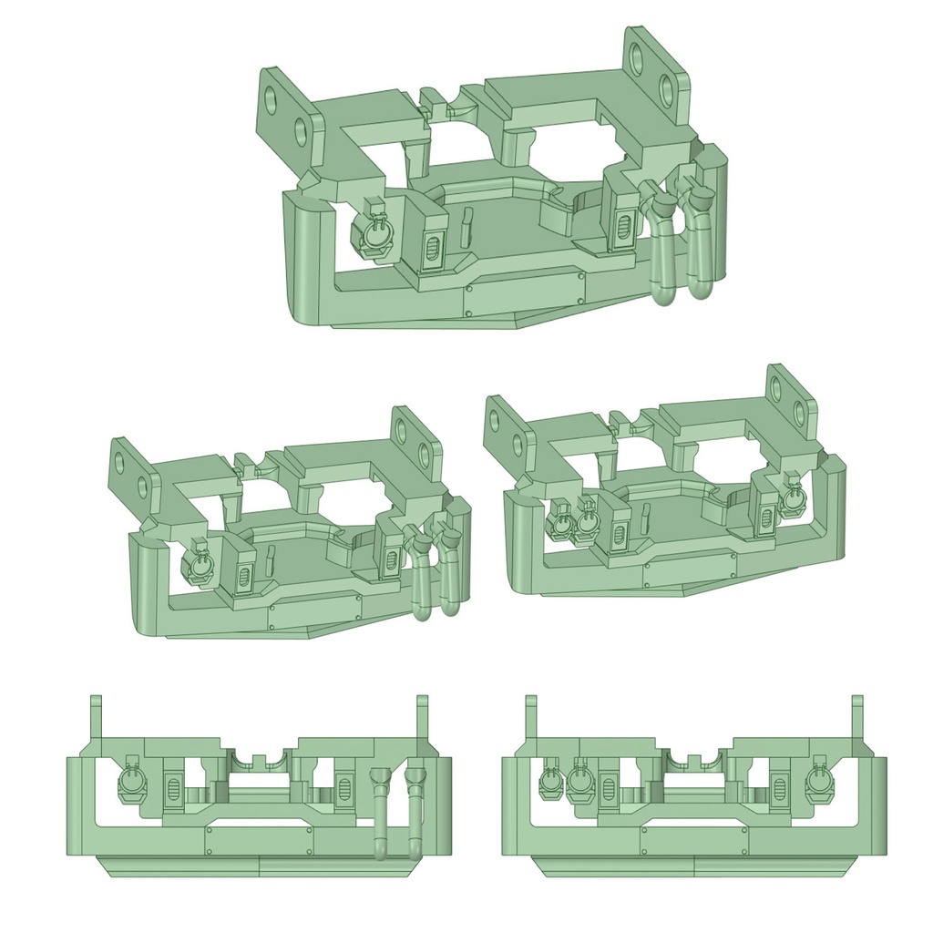 AB89-04:丸森の8100系電車用スカート(TNカプラーSPタイプ土台)【Nゲージ鉄道模型】