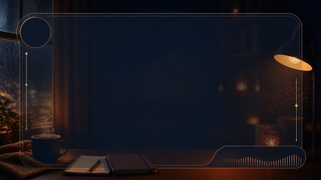 【無料】OBS用チル配信HUD ブラウザソース｜作業・雑談・ラジオ向け待機画面（透過HTML）