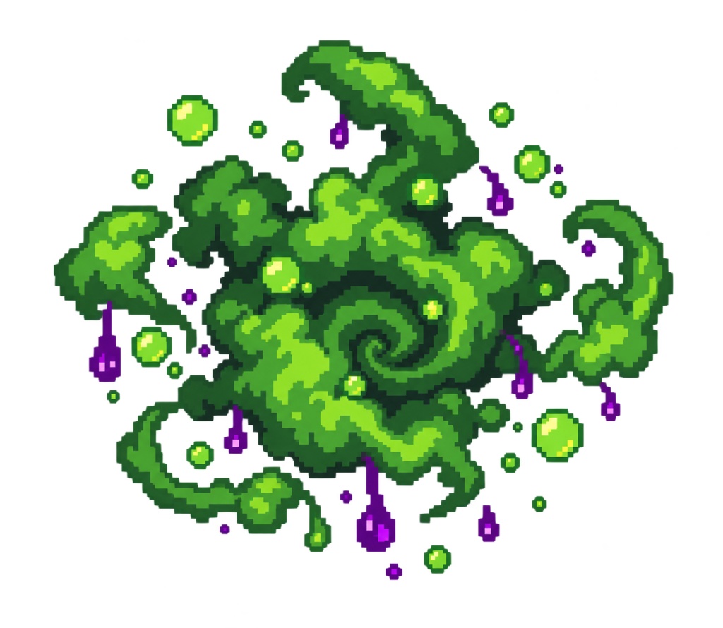 【ゲーム素材】PIXEL BATTLE FX Vol.1|ドット絵バトルエフェクト10種 PNG透過