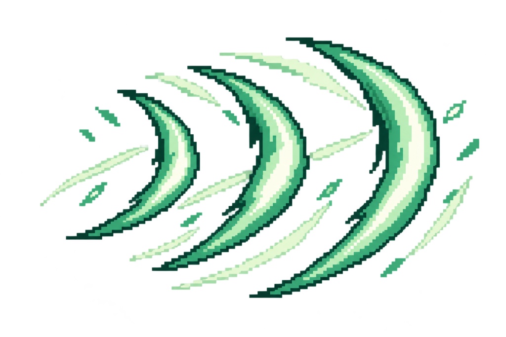 【ゲーム素材】PIXEL BATTLE FX Vol.1|ドット絵バトルエフェクト10種 PNG透過
