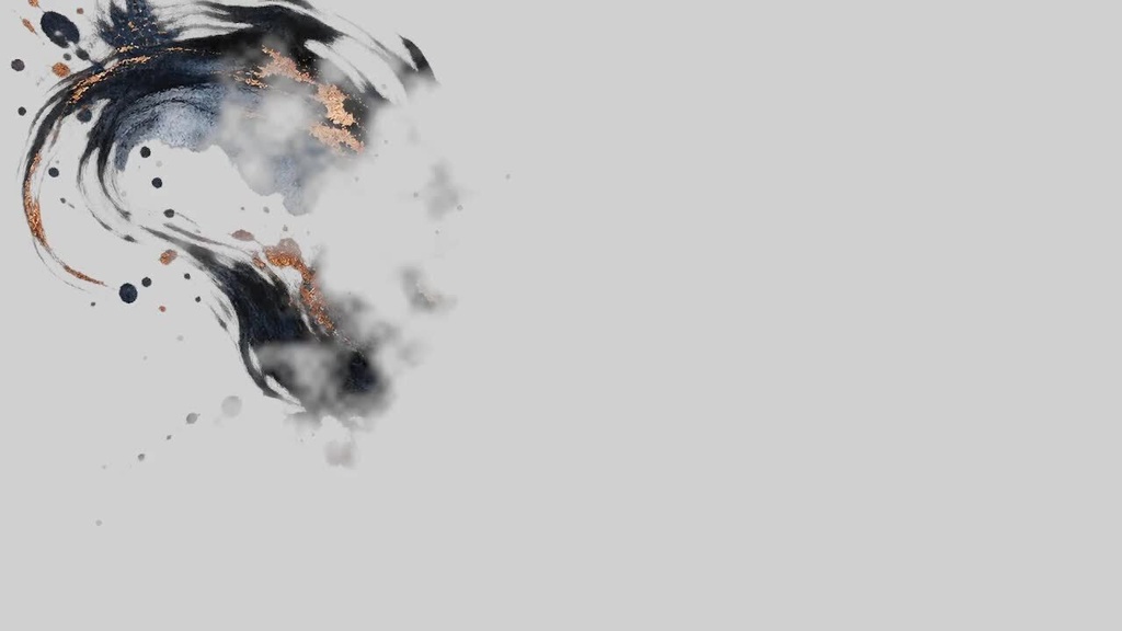 Ink Blackout Transition HD|墨の透過WebM・IN/OUT 2本|OBS・動画編集向け