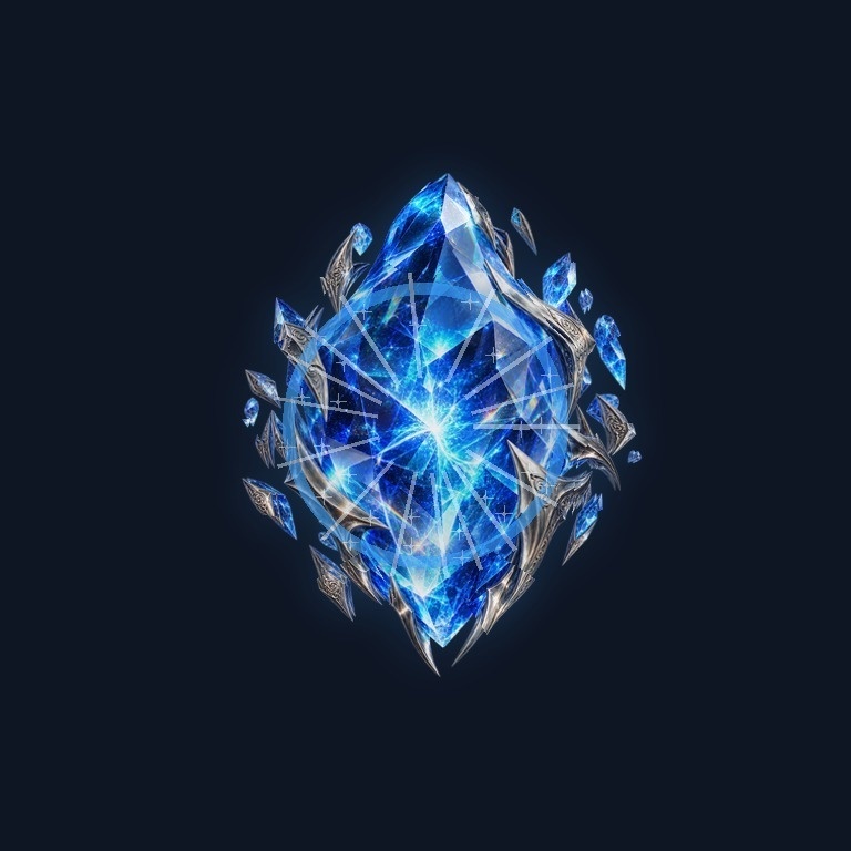 【無料あり】晶石ヒット演出|月晶・炎晶 2種【破砕/衝撃波・透過WebM/APNG・OBS/TRPG】