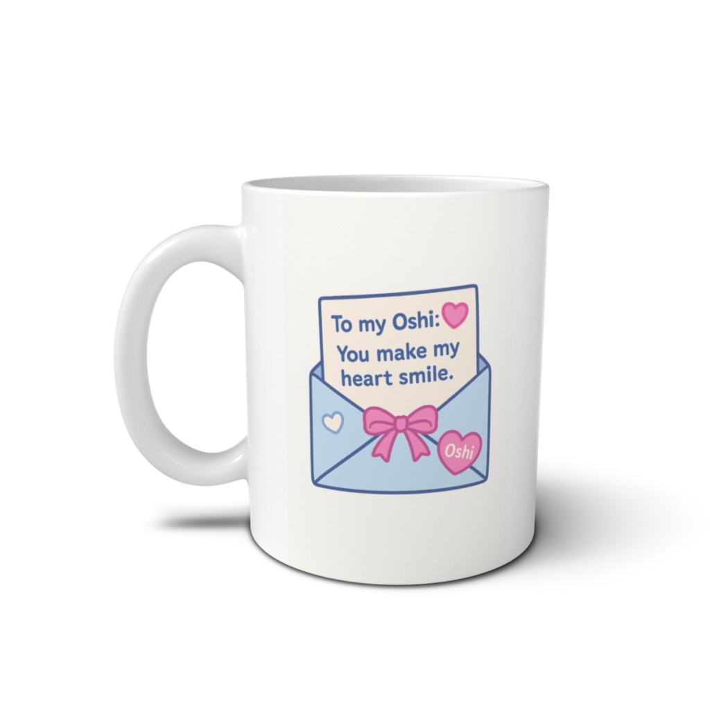 ハートを届けるラブレターマグ