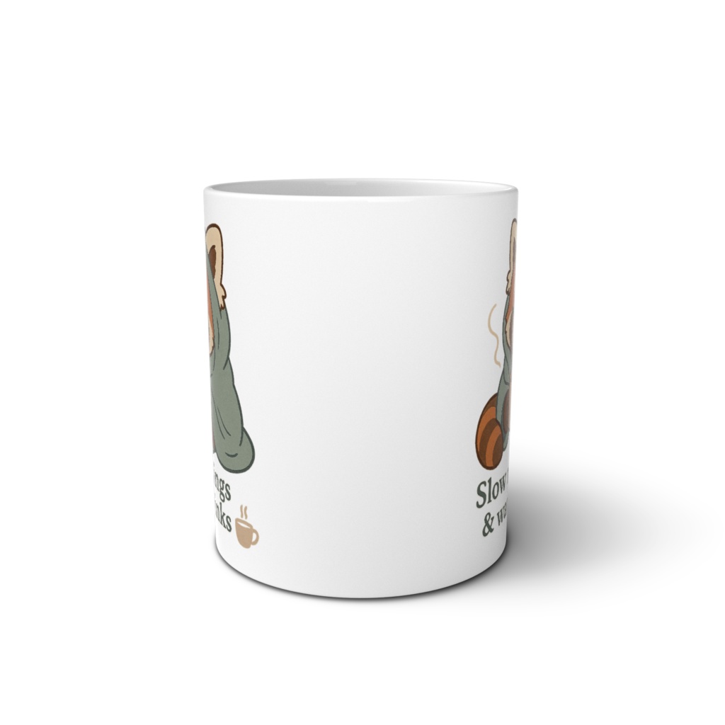 朝のもふもふ癒し時間☕レッサーパンダマグ