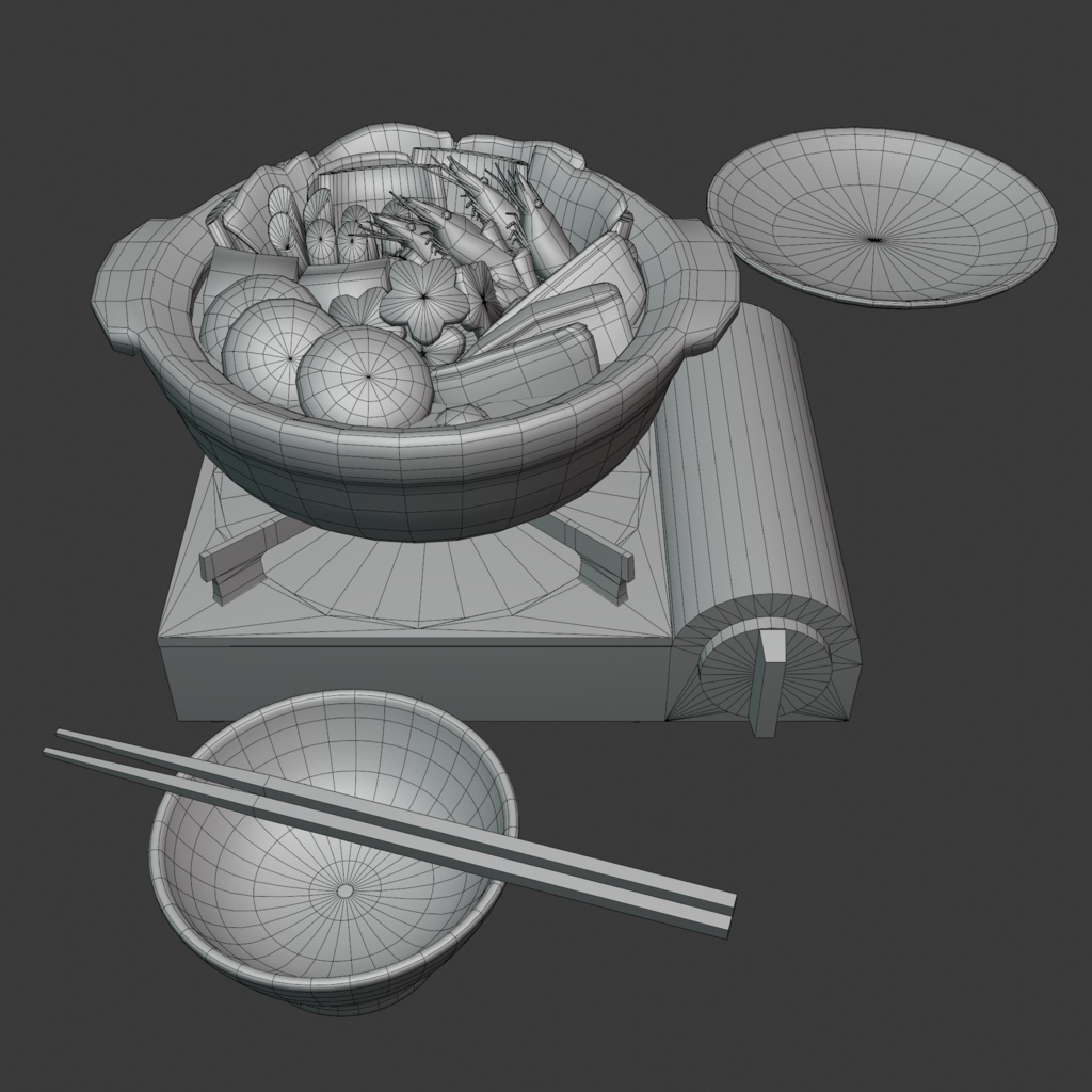 (3Dモデル)寄せ鍋
